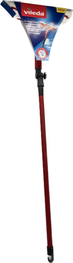 Vileda Profi-Fensterwischer mit Stiel 2in1 Abzieher und Einwascher75 - 130 cm